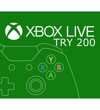 XBOX Live 200 TRY Prepaid Card TURKEY Xbox One Key TÜRKIYE